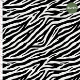 Zebra Elegance Patterned Digital Printed Fabric